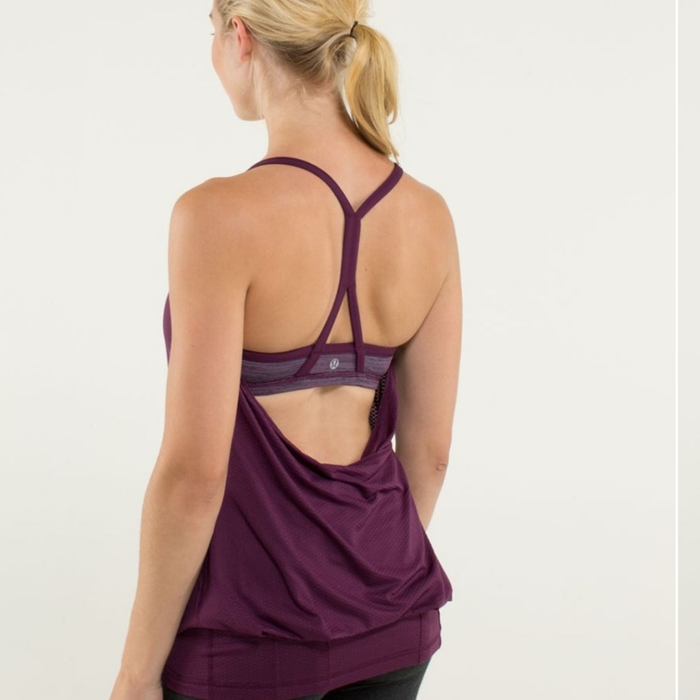 Lululemon C.Y.B tank top (burgundy)